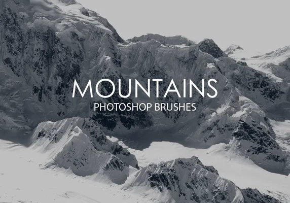 High Quality Premium Free Photoshop Brushes Download : Mountains Freebies
